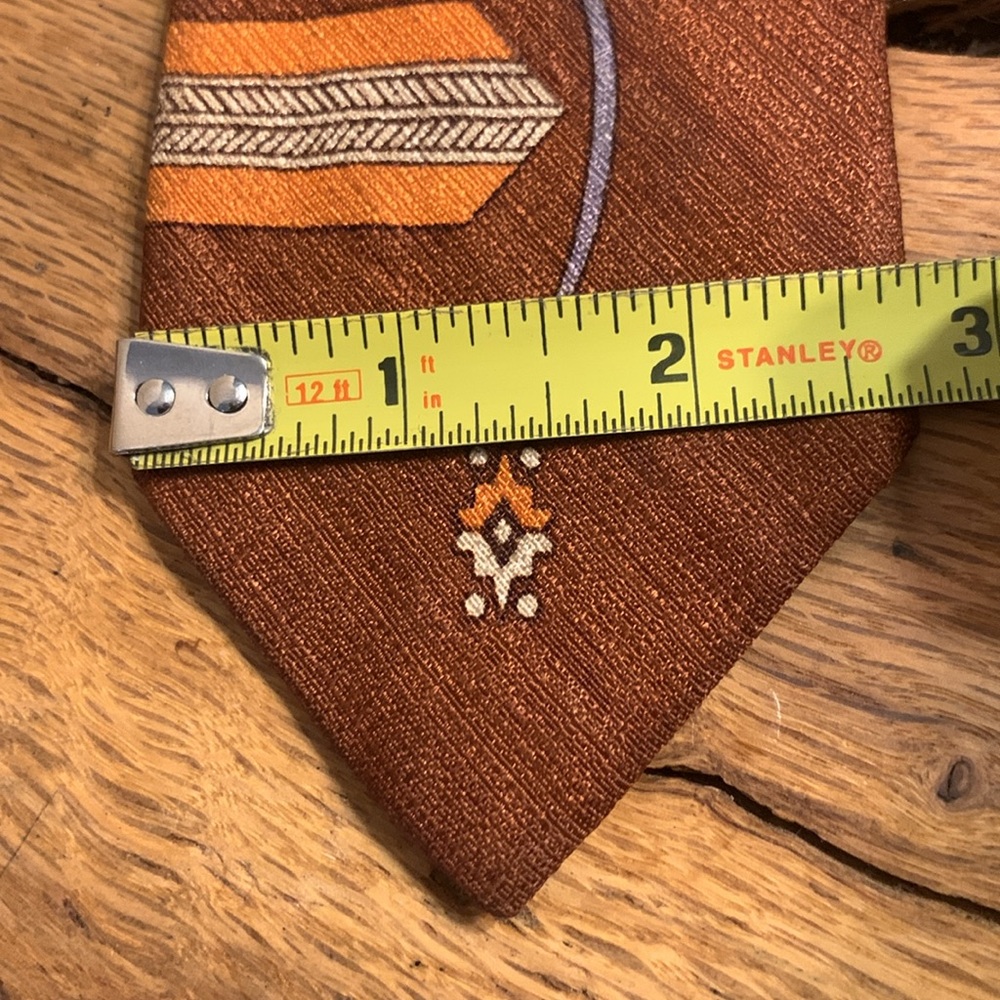 50’s COOL RETRO ABSTRACT BEATNIK HIPSTER TIE - Picture 11 of 13